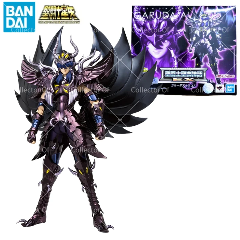 Фото Bandai Оригинальные фигурки героев аниме Saint Cloth Myth EX GARUDA AIACOS из ПВХ, металлическая броня, коллекция игрушек ручной работы для мальчиков №1