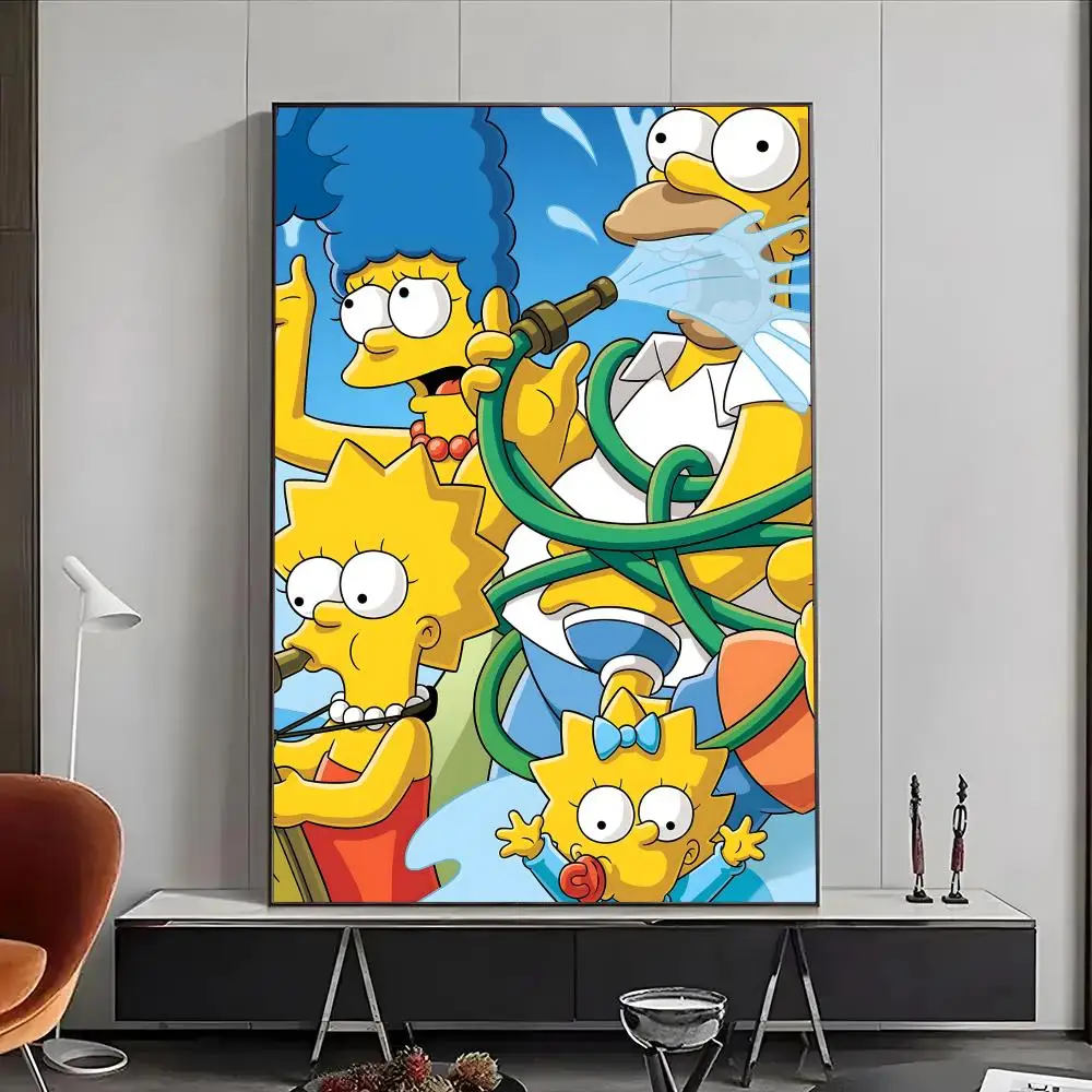 Simpson Themed Self-Adhesive Waterproof Wall Art Sticker - Vibrant Decor