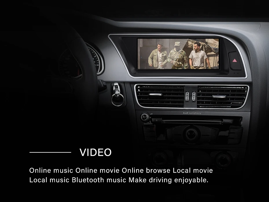 STWE New UI 8.8" Android13 Wireless AUTO Carplay For AUDI A5 2011 2016 Car Video