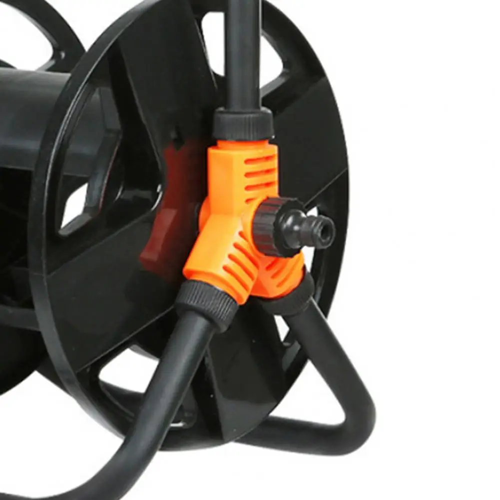 Hose Reel Heavy Duty No Tangling Smooth Operation Non-slip Handle Shatterproof Storage Plastic Space Saving Cord Storage Reel fo