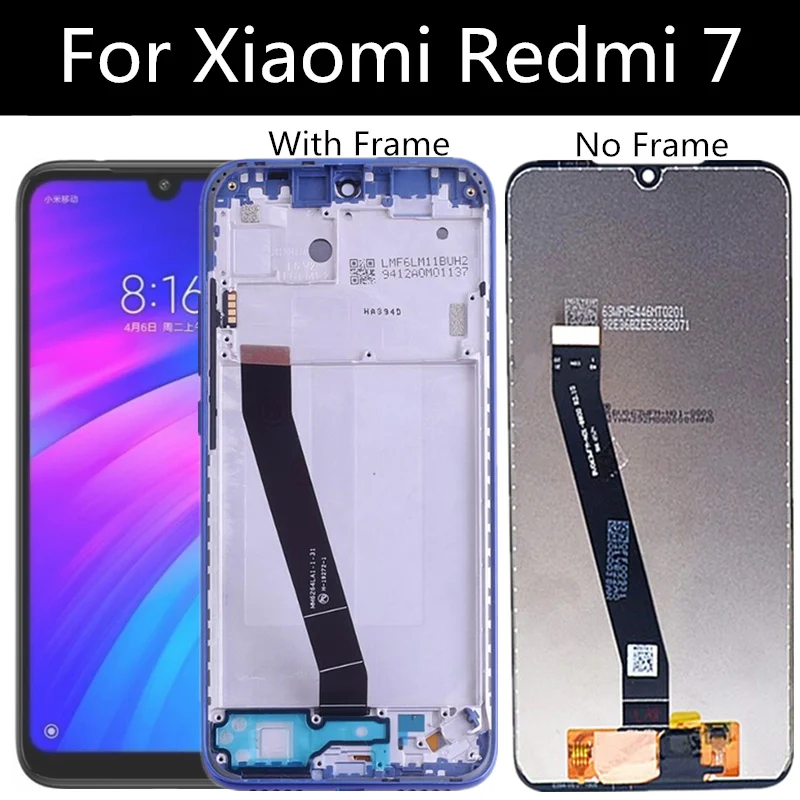 

6.26 LCD FOR Xiaomi redmi 7 LCD Display Touch Screen Digitizer Assembly Replacement For Redmi 7 M1810F6LG M1810F6LH LCD
