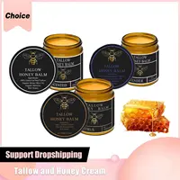 Crème pour le visage au Tallow de boeuf, baume au miel cru biologique, soins pour la peau, éclaircissant, rempli d'herbe, hydratant pour le corps fouetté naturel, Lotion hydratante 1
