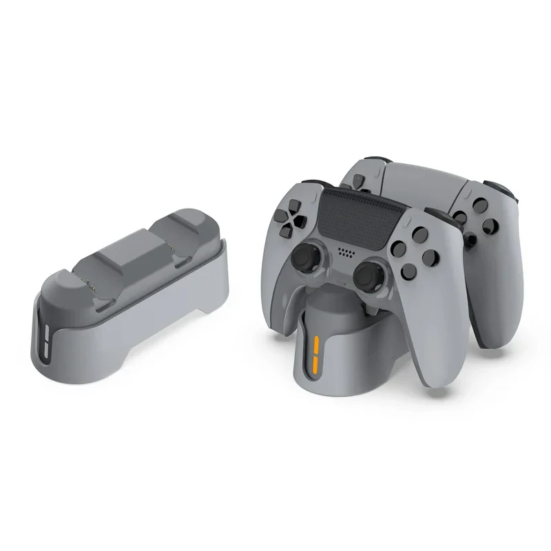 PS5 듀얼 고속 충전기(LED 표시등 포함) 충전 스테이션, 플레이스테이션 5 컨트롤러용 컨트롤러 충전 스테이션