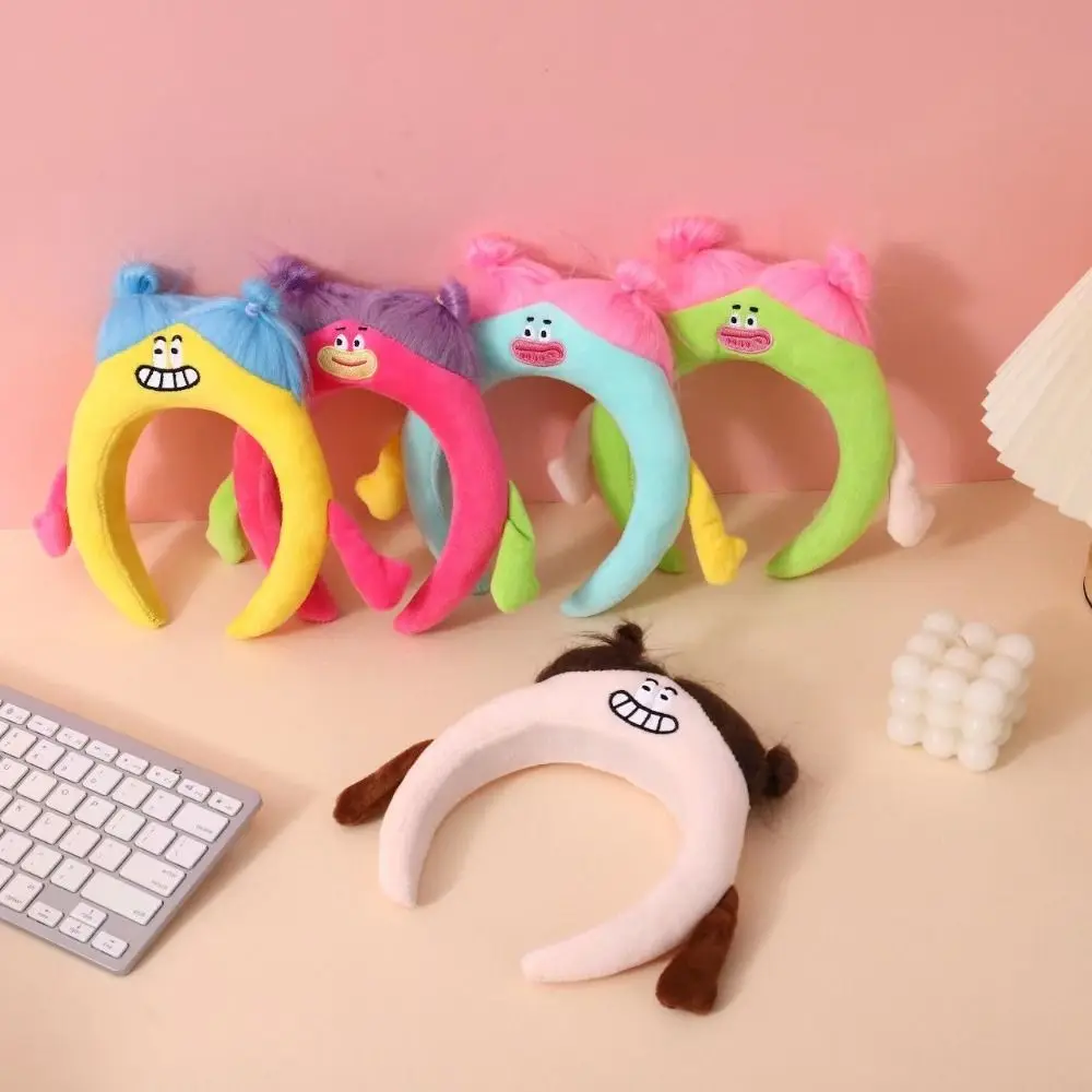 

Трехмерная фотоободок для волос Kawaii корейский стиль длинные волосы забавная лента для волос искусственная плюшевая повязка на голову для девушек
