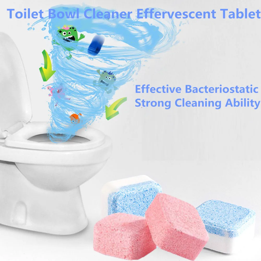 10pcs Toilet Bowl Cleaner Pink Cleaning Effervescent Tablet Fast Remover  Urine Stain Deodorant Sterilize Toilet Cleaning Tools - AliExpress