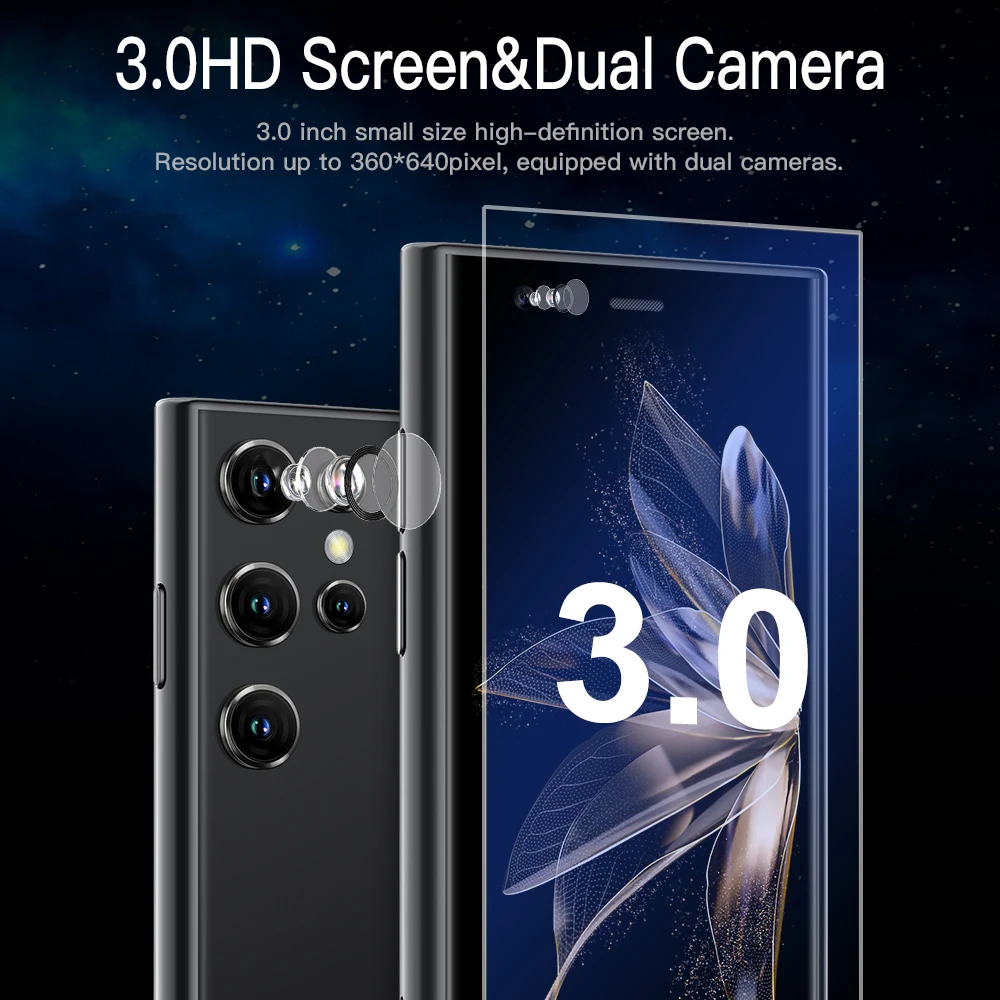 SERVO S23 Mini Smartphone 3G WCDMA Android System Google Play WiFi Hotspot 3.0-inch Super Small Smart Cellphone Dual SIM Standby