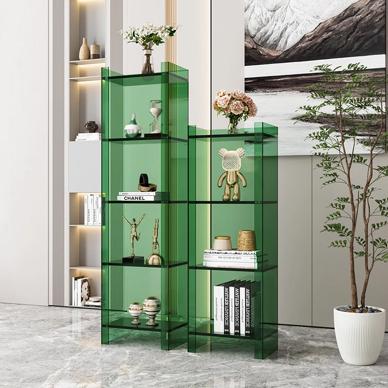 Glass online display bookshelf