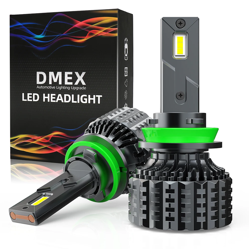 Комплект белых ламп DMEX H7 H4 H11 для фар H1 H8 H9 9005/HB3 9006/HB4 9012/HIR2 130 Вт 6000 К |