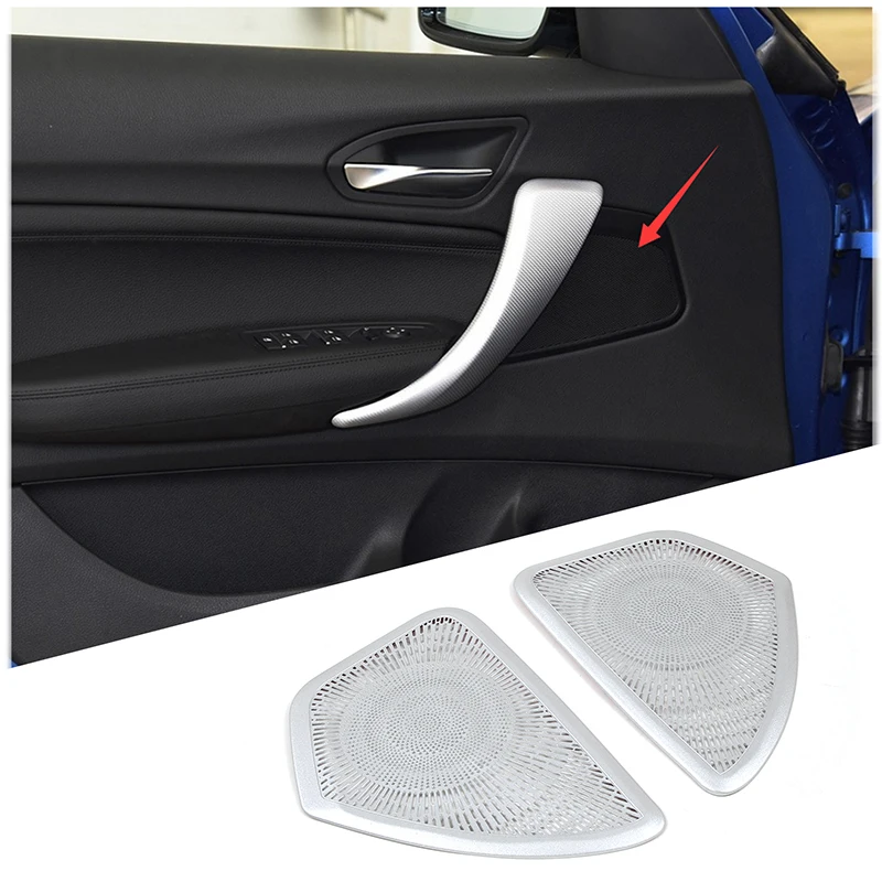 

Car Door Sound Audio Speaker Loudspeaker Cover Sticker For BMW 1 2 Series F20 F21 F22 F23 F45 2012-2019 Interior Accessories