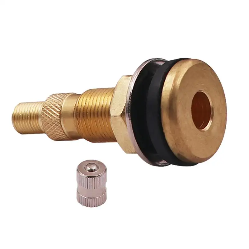 TR618A Tubeless Valve Stem Truck Brass Valve Stem Tire Stem And Caps Tire Valves Tractor Valve Stem For Industrial Tractor Tool