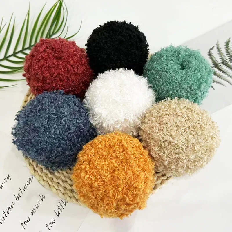 Velvet Xiansen Teddy Curl, Knitted Yarn, Handmade DIY, Can Be Made As Twist Bar Doll Curl 50G Soft Bun