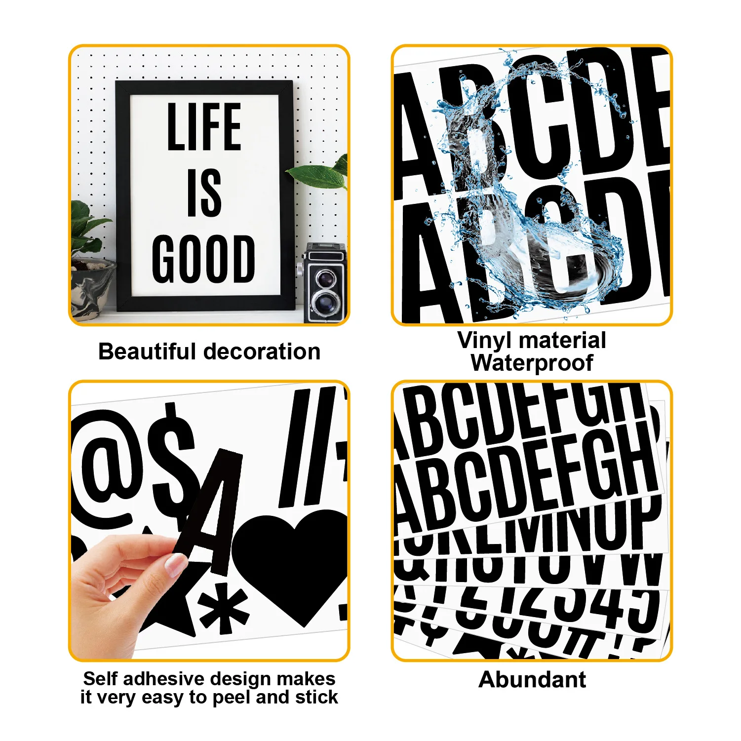New Color Morandi Alphabet Letter Stickers 100 Pcs 6 Sheets 2.5 Inch Big  Letter Stickers DIY Book Diary Stationery Decor Sticker - AliExpress