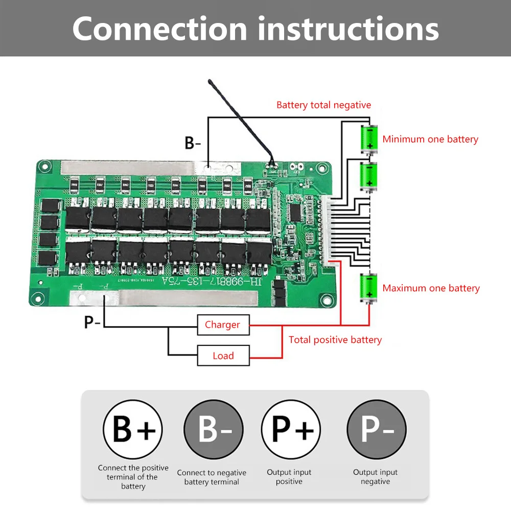 Ƭ ͸ ȣ , BMS 13S 48V, 30A/40A/50A/60A/70A, 18650 ͸ ȣ PCB , 뷱 