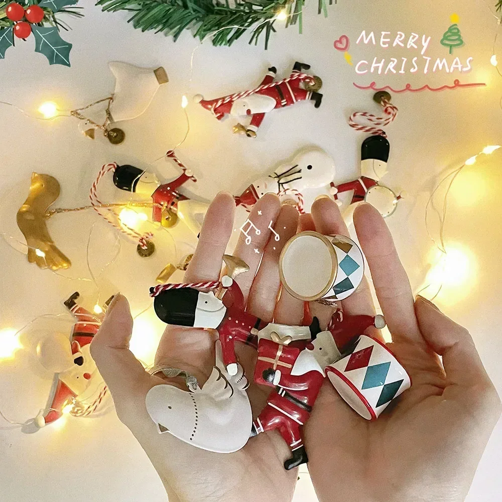 Christmas Party Nordic Christmas Decoration Metal Pendant Tree Room Party Holiday Decoration Ornaments christmas decorations