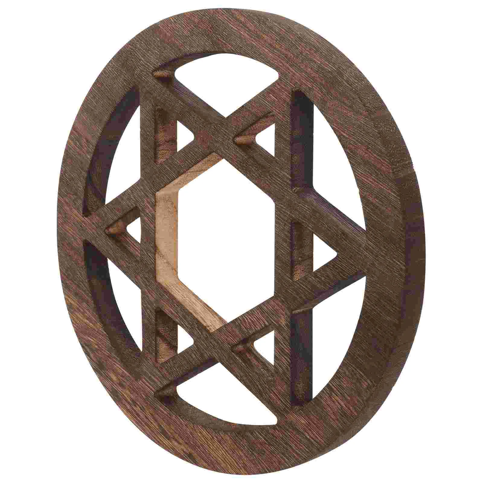 

Home Decor Flower of Life Retro Style Adornments Altar Decorations Desktop Fashionable Wooden Ornament Wall Art