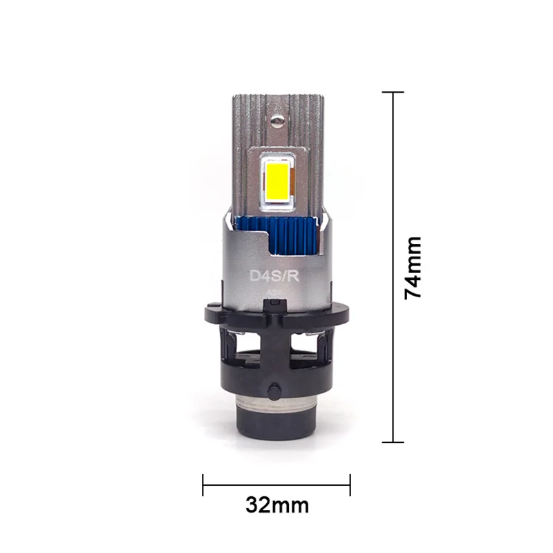 2PCS High Bright M60 1:1 LED headlights HID D2S D2R D4S D4R xenon LED bulb modification kit 6000K car lights Plug&Play 12V