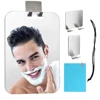 Anti Fog Mirror Acrylic Bathroom Tools Shower Shaving Fogless Mirror Washroom Travel Accessories with stainless steel razor brac 1