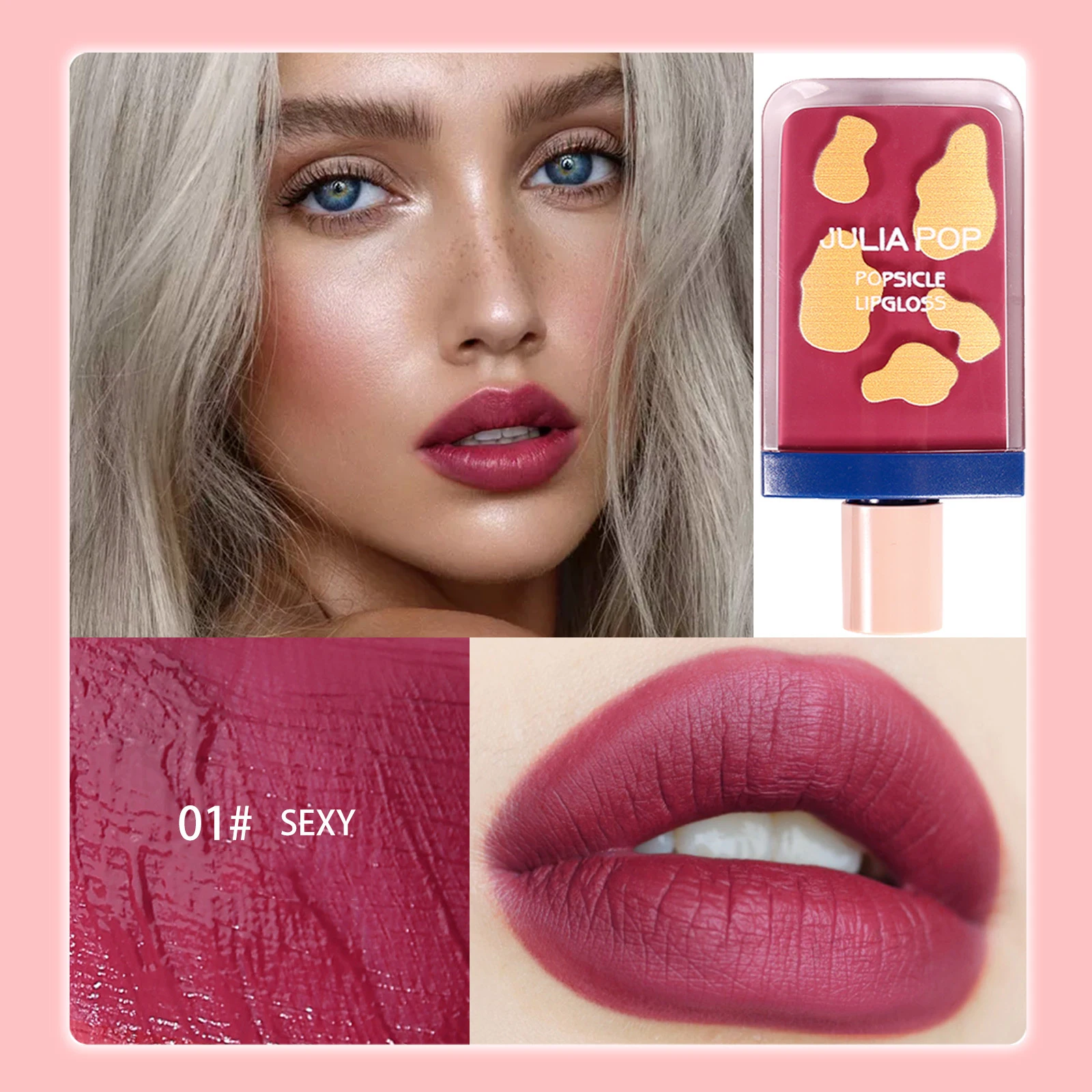 

Мороженое стойкий тинт для губ 6 цветов жидкая губная помада Rouge A Levres Labial Matte Lip Gloss Sexy Tattoo Cosmetic
