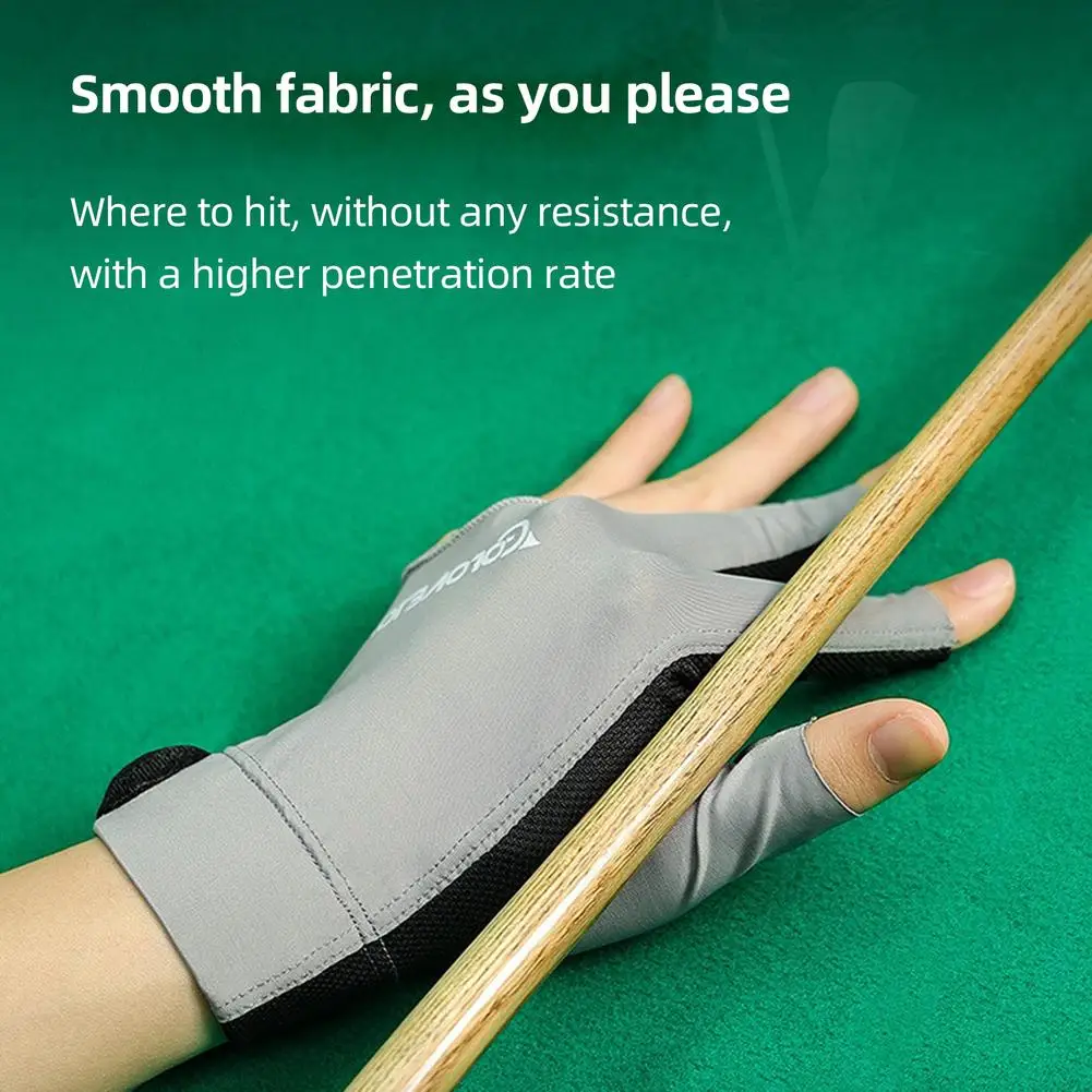 Profesionál snooker kulečník rukavice prodyšné protiskluzový wear-resistant split-finger kulečník tvoření rukavice příslušenství nový