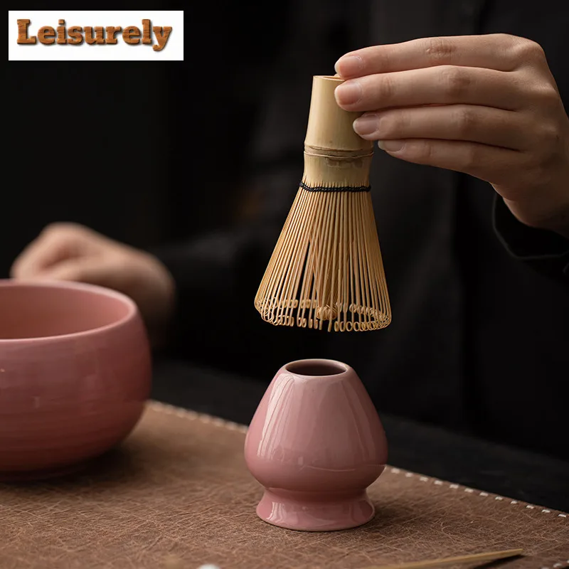 Japanese Matcha Whisk Stand Tea Ceremony Matcha Bowl Bamboo Whisk Grinder Brushes Tea Tools Holder Tea Accessories Teaware Gifts