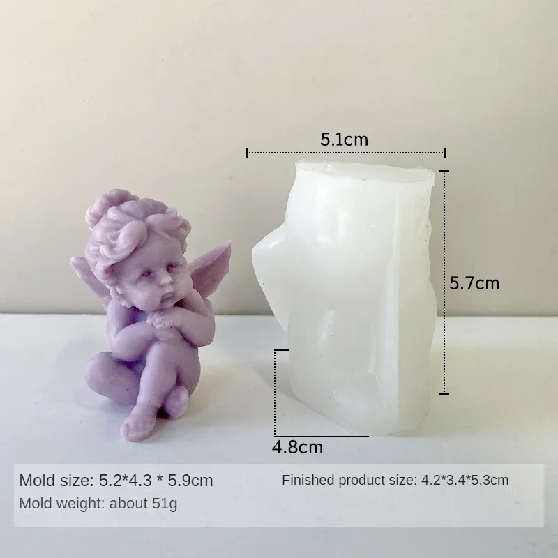 Aromatherapy Candle Ornament Mold Versatile Ease Of Use Quality Demand Decorative Best Selling Angel Candle Mold Gifts