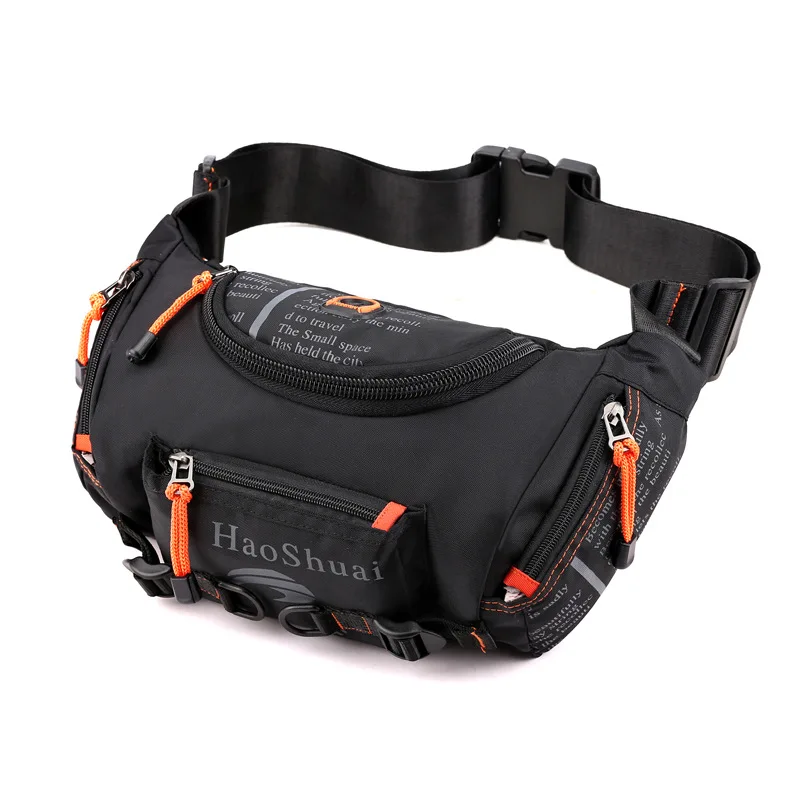 

Trendy Men's Chest Bag Multi-functional Messenger Bag Waterproof Riding Bag Mountaineering Waist Bag Men's Nylon Shoulder Bag