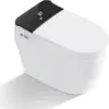 Smart Toilet with Bidet Built in Bidet Toilet Combo with Warm Water Sprayer & Dryer Heated Seat Auto Dual Flush Foot Sensor 1