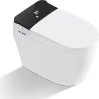 Smart Toilet with Bidet Built in Bidet Toilet Combo with Warm Water Sprayer & Dryer Heated Seat Auto Dual Flush Foot Sensor 1