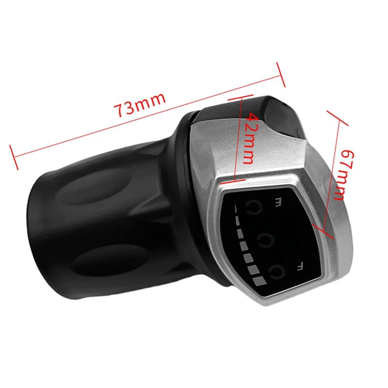 RTSHE-118DX Half Handlebar Accelerator SM Plug Left/Right Handle For E-Bike Half Twist Throttle Electric Scooter Bike