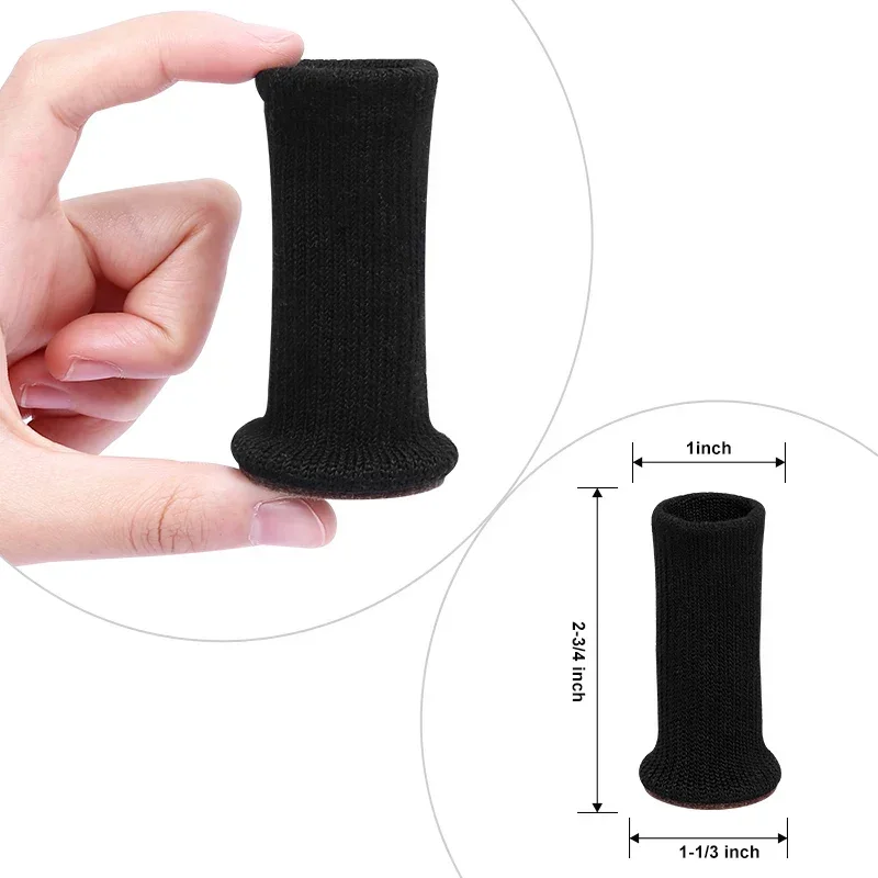 Colorful Knitted Silicone Chair Leg Socks with Anti-Slip Floor Protection