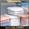 Two-layer Mini Refrigerator Organizer Sealed Onion Fruit Food Drain Storage Box Container Gadget Inner Sieve Separable Boxes 1