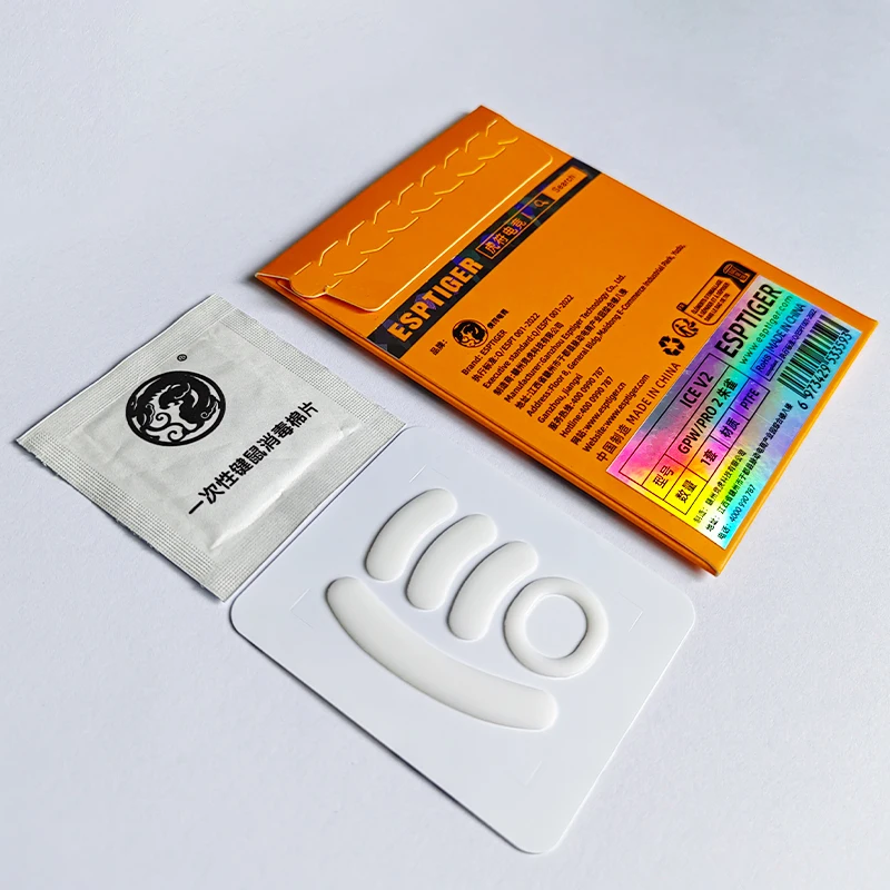 Esports Tiger ICE V2 White Arc Mouse Skates - Precision Glide Enhancers