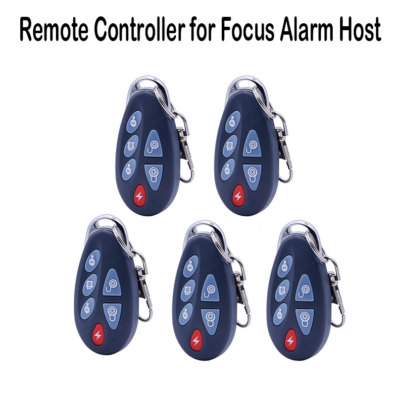 

5pcs/Lot Wireless Keyfob Remote Controller with Arm/Disarm/Home Arm/SOS Function 433MHz/868MHz for Focus ST-VGT, ST-IIIB ,HA-VGW