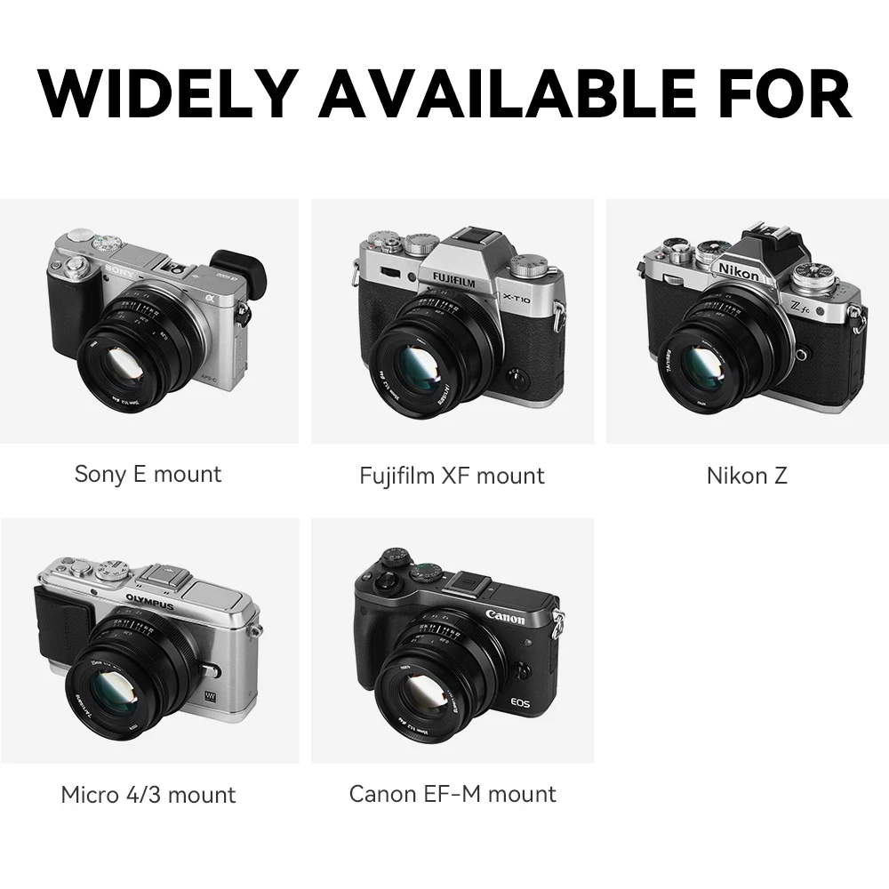 7artisans 35mm F1.2 Mark II APS-C 대구경 단렌즈, E, 후지 FX, 캐논 EF-M, M5, M6, M50, 니콘용 마이크로 4/3