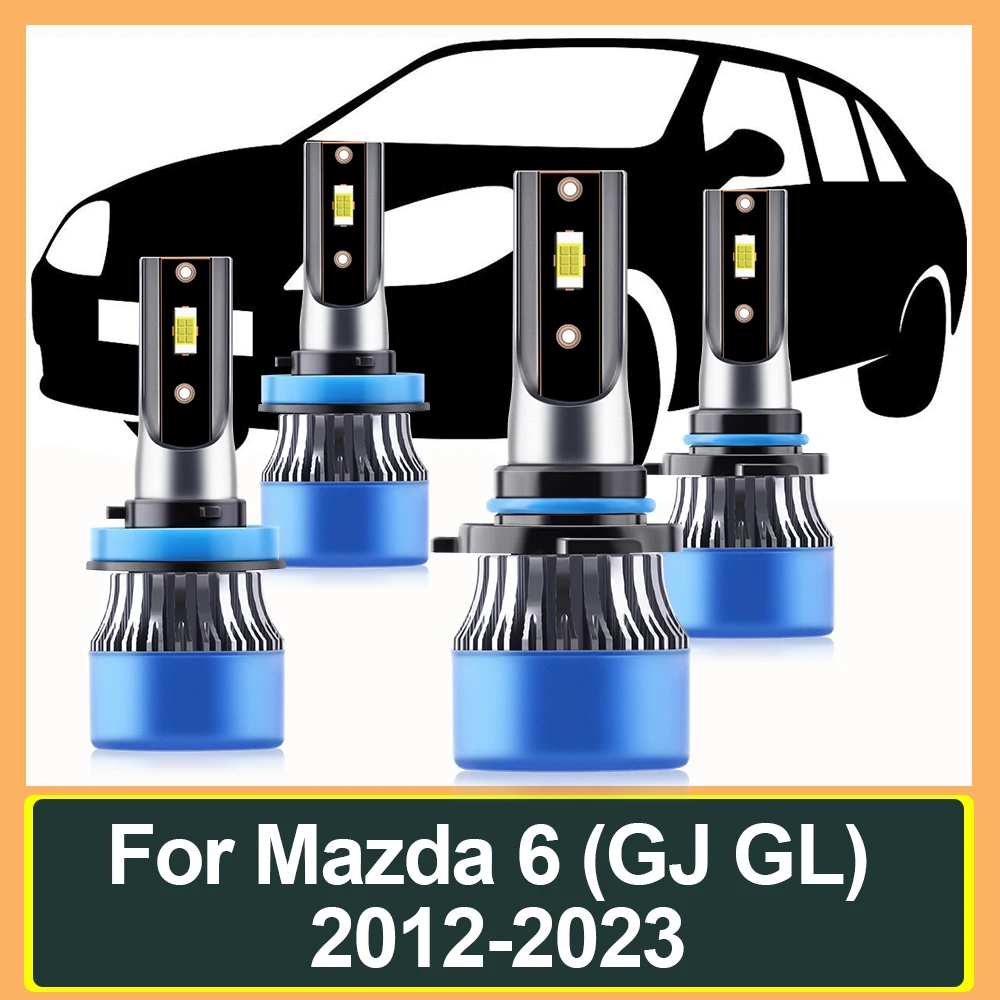 

Bright LED Turbo Auto Lamps Headlight Bulbs 12V For Mazda 6 (GJ GL) 2012 2013 2014 2015 2016 2017 2018 2019 2020 2021 2022 2023