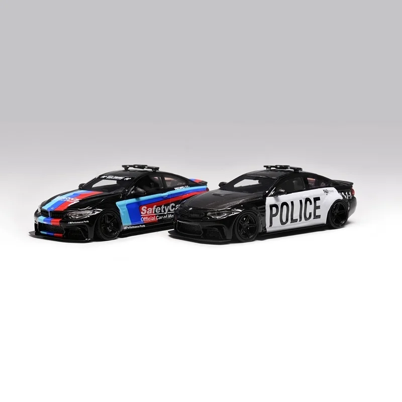 

Stance Hunters 1:64 M4 Roadster Police/Safety-Car Resin Simulation Model Car