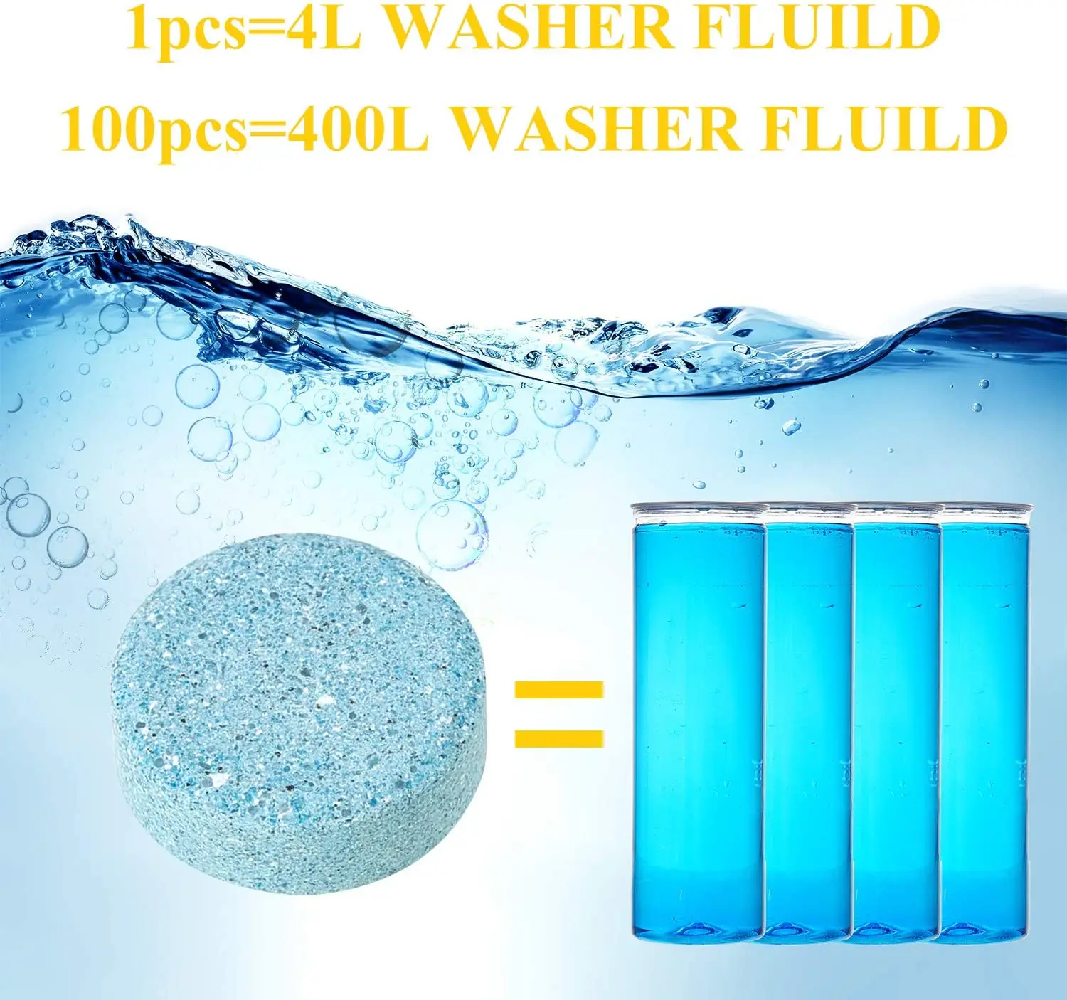 5/10/20/40 Pcs Car Windshield Glass Solid Cleaner Windscreen Wiper Effervescent Tablets Toilet Cleaning Car Accessories car window cleaner