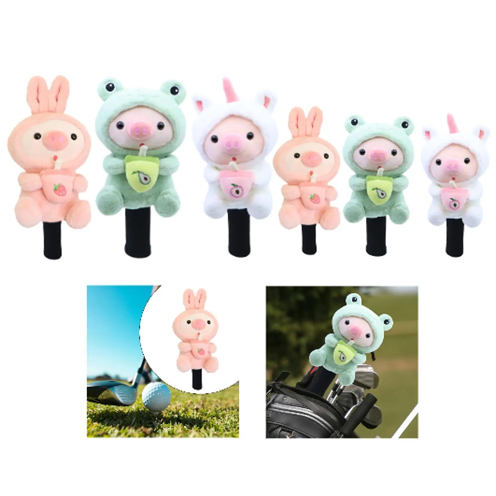 Golf Wood Headcover Golfer Gift Lovely Guard for Men Women Animal Shaped Fashion Protection for Your Club Protection Cover