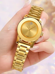 Elegant Women's Quartz Watch - Light Luxury & High - Quality, Perfect for Outdoor & Casual Wear (YELLOW)
