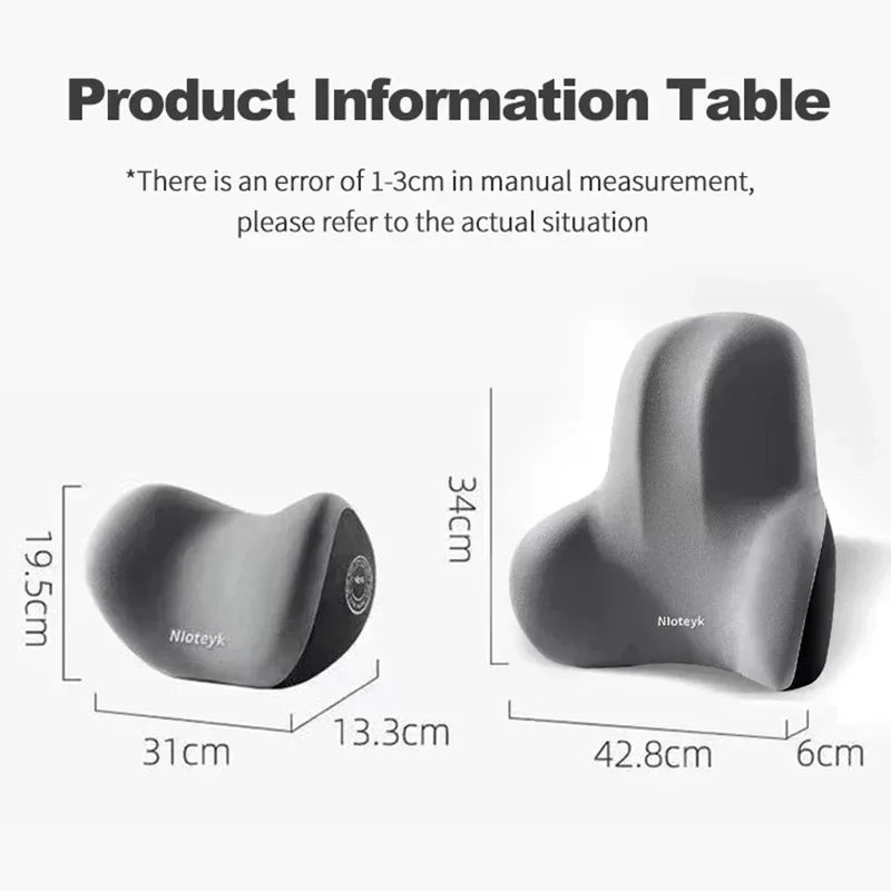 Enhanced Memory Foam Car Neck Pillow - Ergonomic Support for Ultimate Comfort and Pressure Relief