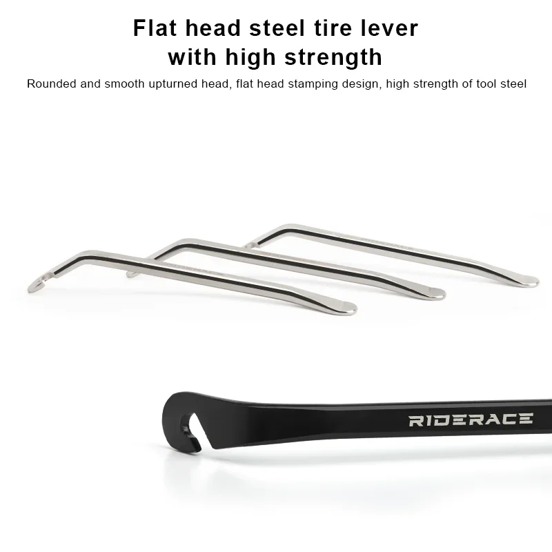 3Pcs Bike Tire Lever Stainless Steel Mountain Road Bicycle Wheel Remover Outdoor Cycling Repair Tool Mtb Tire Lever Pry Up Tool 3