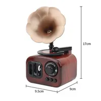 Music Box Retro Phonograph Home Decoration Holiday Gifts Ornament Creative Classical Vintage Art Crafts Table Desk Decoration 2