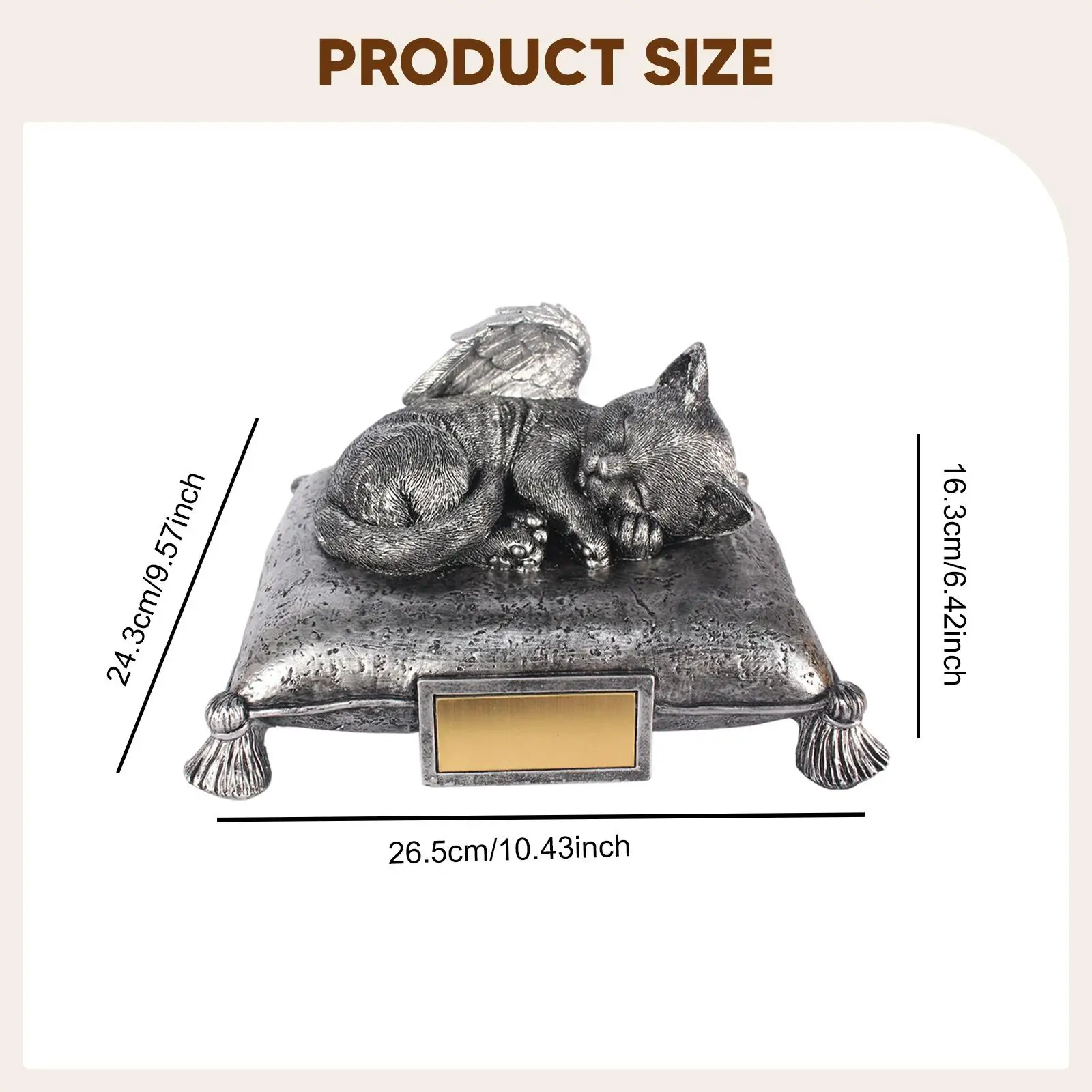 Pet Cremation Urn Funeral Urn Pet Supplies Souvenir Resin Memories Figurine