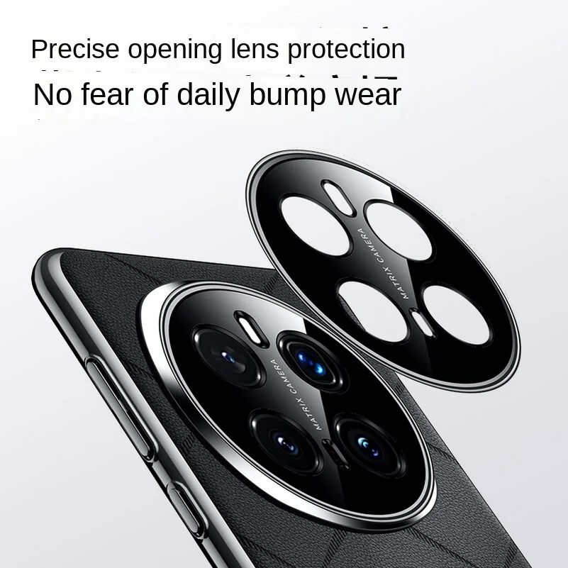 Luxury Leather Case with Camera Lens Protection - Slim Design, Premium Texture