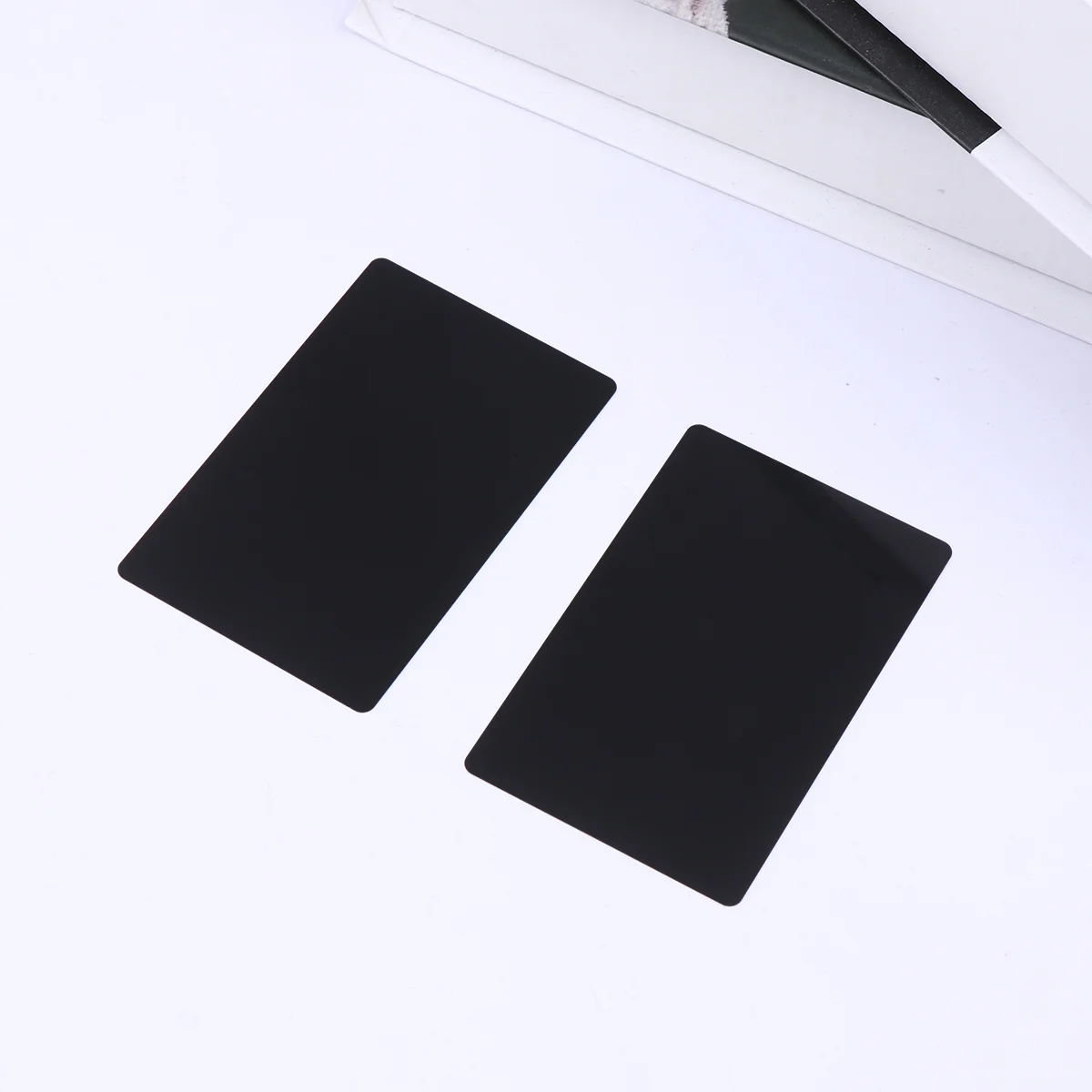 50 Pcs Business Card Aluminum Stainless Steel DIY Engraver Blank Credit Color Name