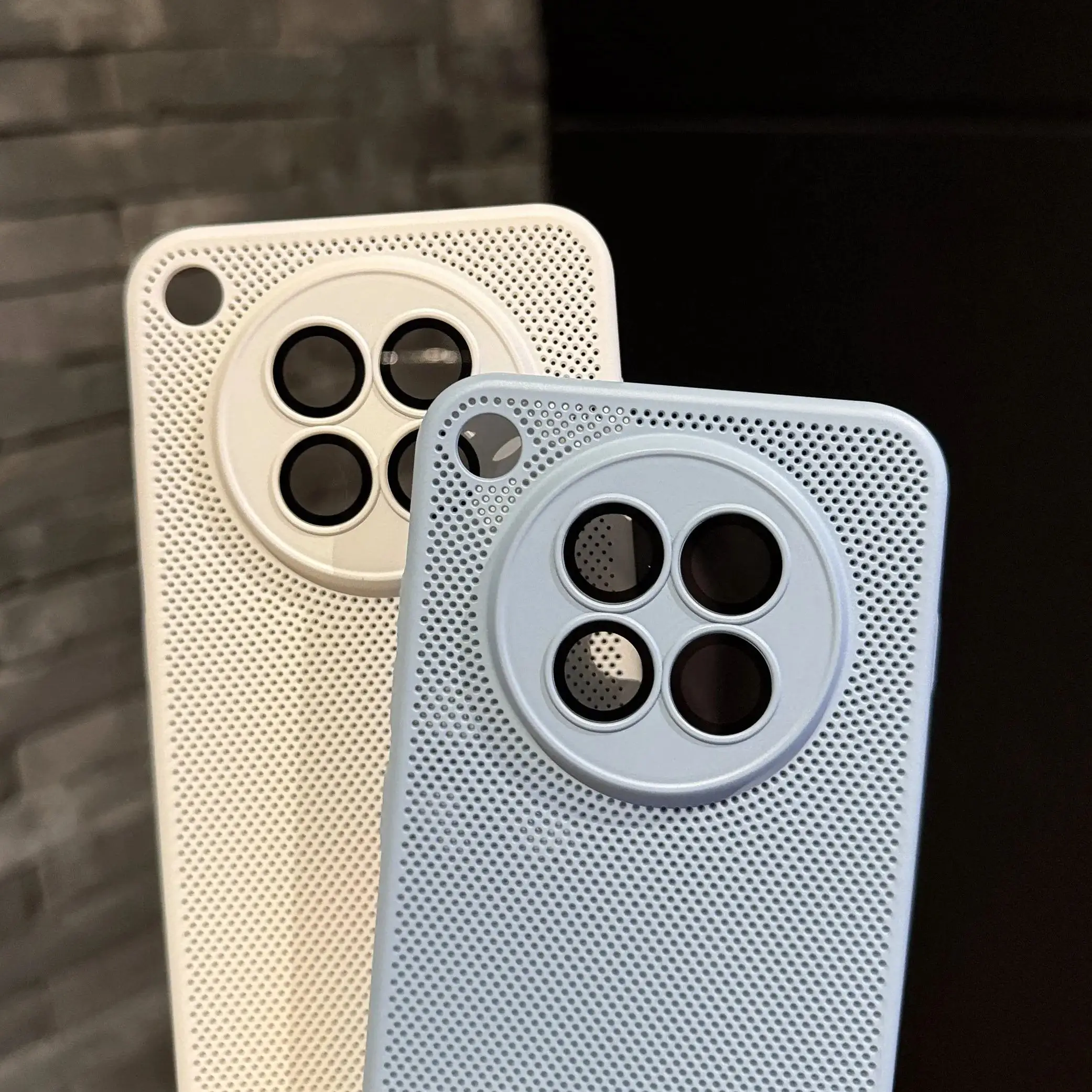 Ultra Slim Heat Dissipation PC Case with Glass Camera Protection and Cooling Mesh Design