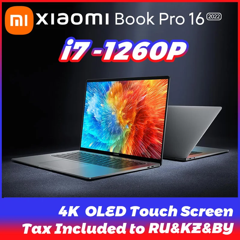 2022-Xiaomi-Book-Pro-16-Laptop-4K-OLED-Touch-Screen-Intel-Core-i7-1260P ...