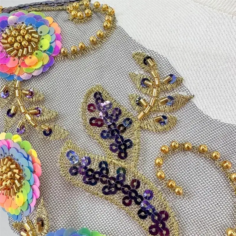Nähen Sie Kragen Patches Applique Hochzeitskleid Applikat für Hochzeitskleid Kleid y08e – Detail 8