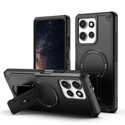 Non - Slip Heavy - Duty Kickstand Case with Magnetic Dual Layer Protection - Motorola Moto G Power (2026) (Black)