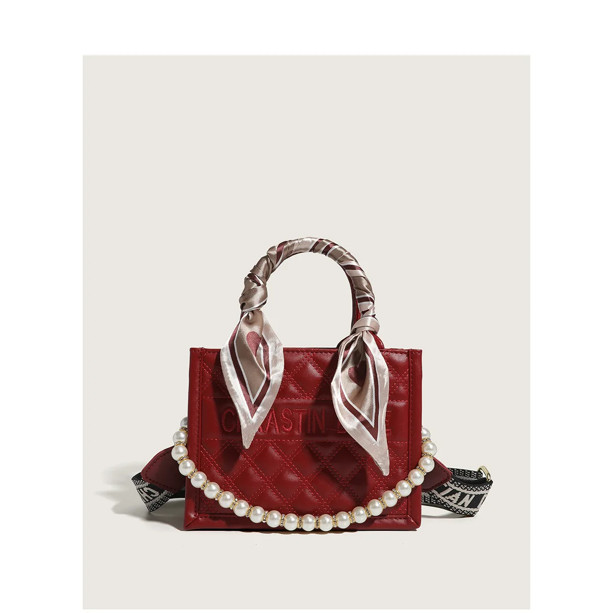 

Red Wedding Bag Bride 2023 New Large Capacity Fashion Tote Bag Light Luxury High-Grade Handbag Single Shoulder Crossbody Bag